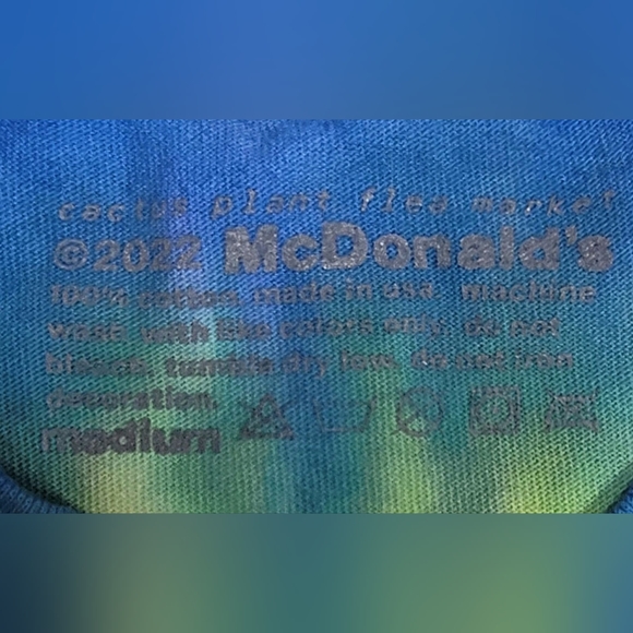 Cactus Plant Flea Market x McDonald’s Buddy & Friends Tie-Dye Tee - Picture 5 of 6